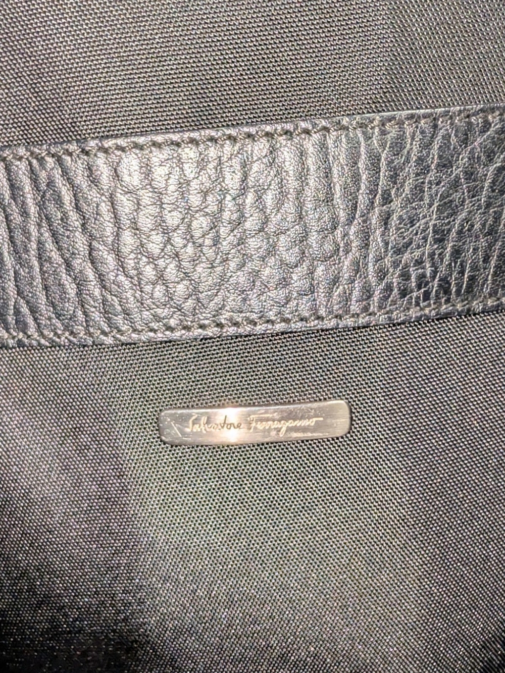 Salvatore Ferragamo Black Nylon Men's Crossbody Bag - Picture 4 of 8